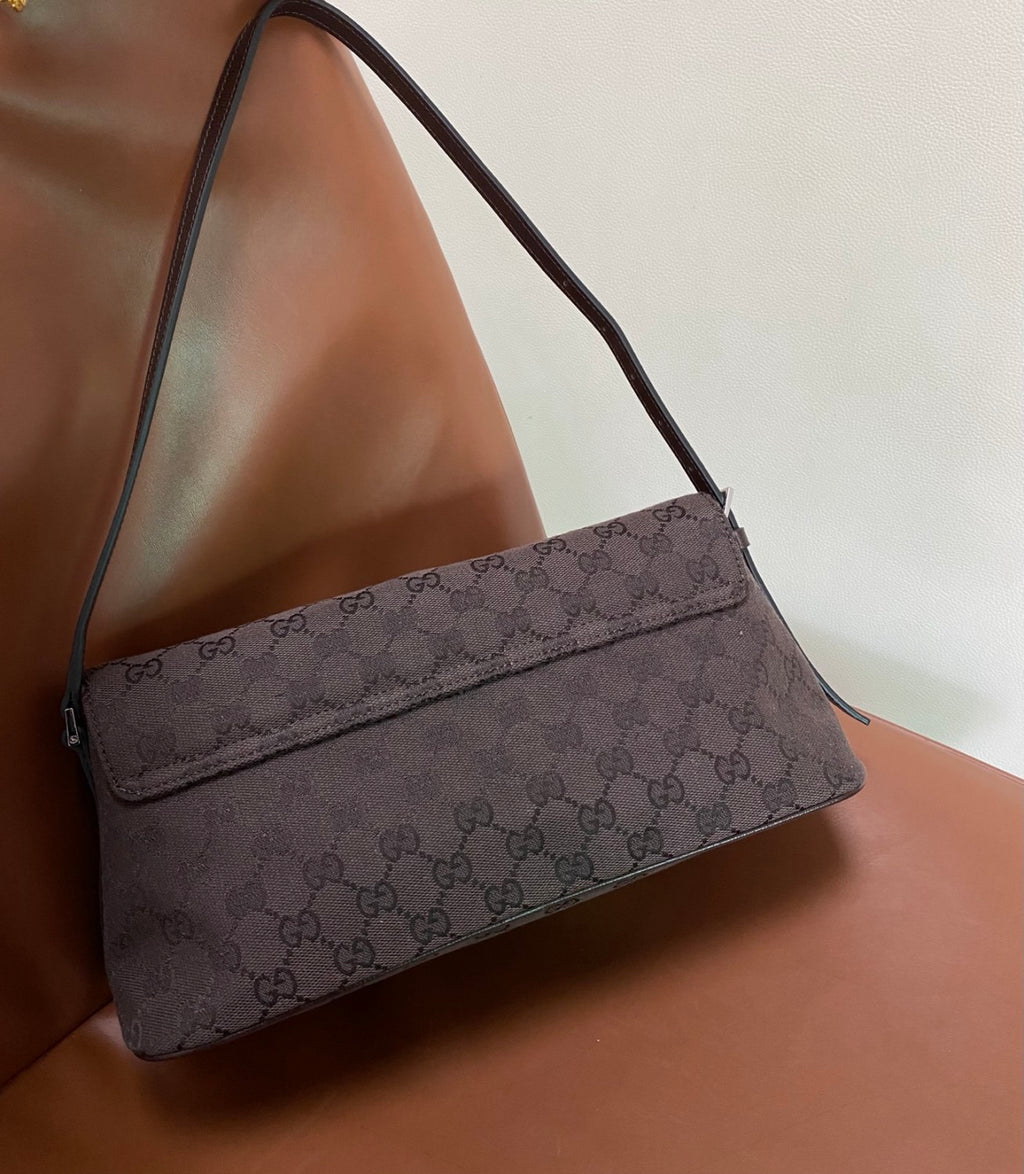 GUCCI Madison Medium Shoulder Bag in Blue GG Denim #383858