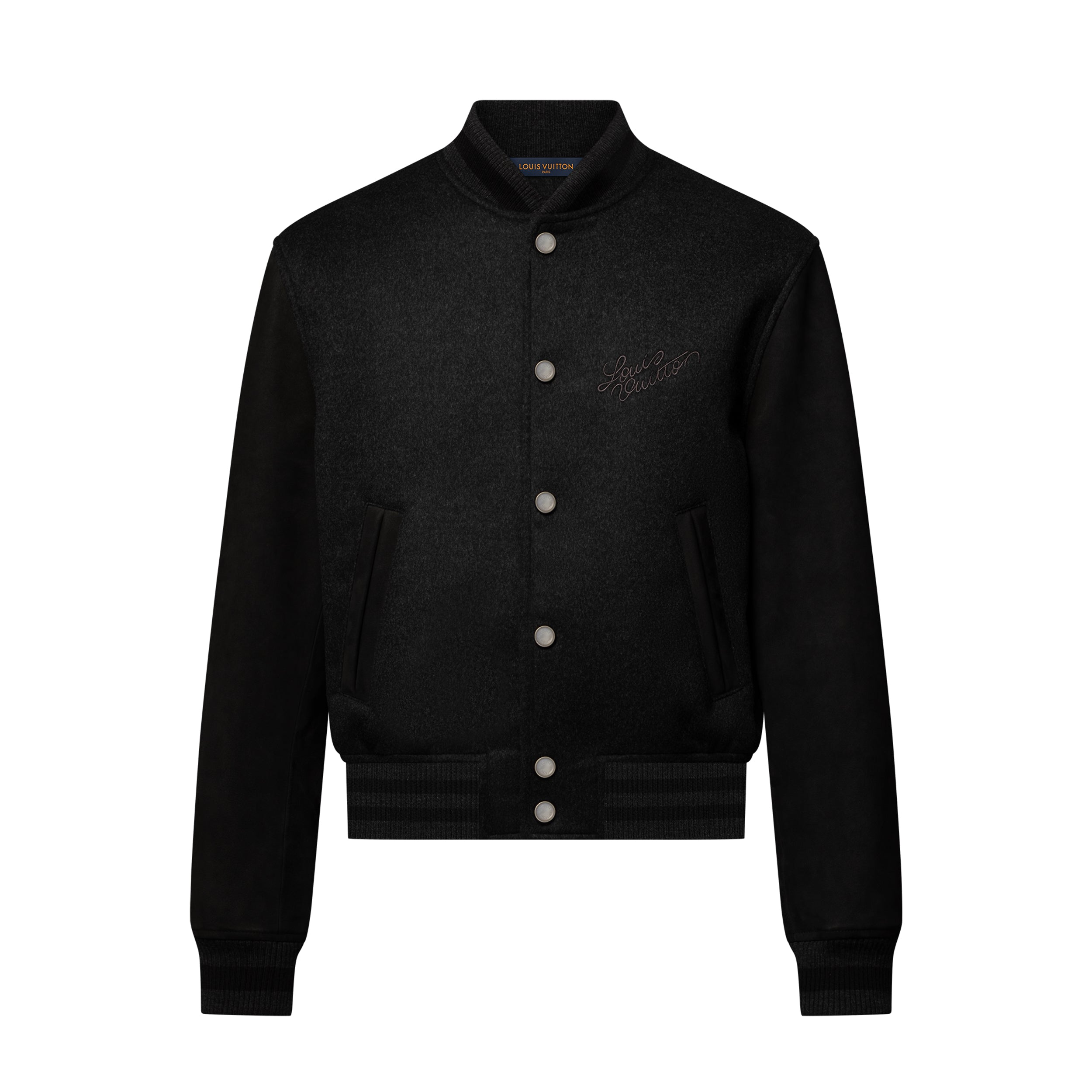 Louis Vuitton Men's Spring/autumn Fashion Casual Solid Color Single Breasted Suede Sheepskin Leather Jacket Sweatshirt Jacket #78395