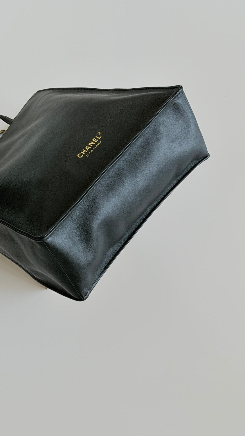 Chanel Small Shopping Bag In Calfskin With Gold-tone Hardware  Black 2026 Haute Artisanat Collection Rectangular Briefcase Bags AS6452 #197509