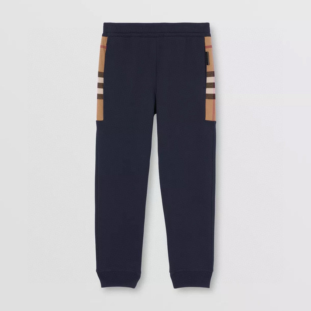 Burberry Men's Spring & Fall Side Check Crop Cotton Drawstring Knit Sweatpants Pants #72529