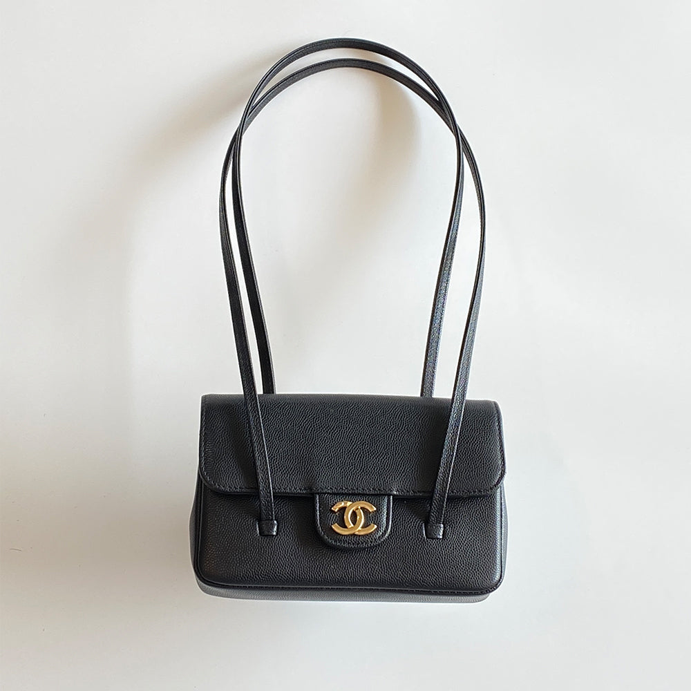 Chanel Women's Spring/summe Preppy Coco Long Strap Flap Bag Mini Chicken Yellow HASS Genuine Caviar Jennie Style Fashion Casual Evening Clutch Bags Accessories #194344