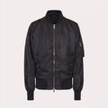 Valentino Men's Spring And Autumn Rivet Decoration Zipper Solid Color Nylon Long Sleeve Bomber Jacket Ngvp #9926