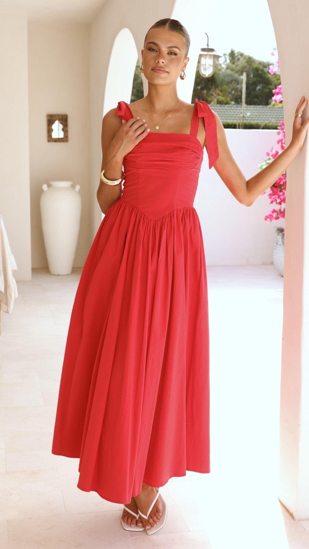 Haisley Maxi Dress - Red