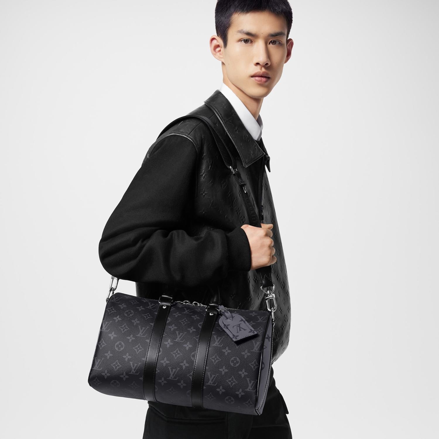 Louis Vuitton Keepall Bandoulière 35 Monogram Eclips M46655 #333846