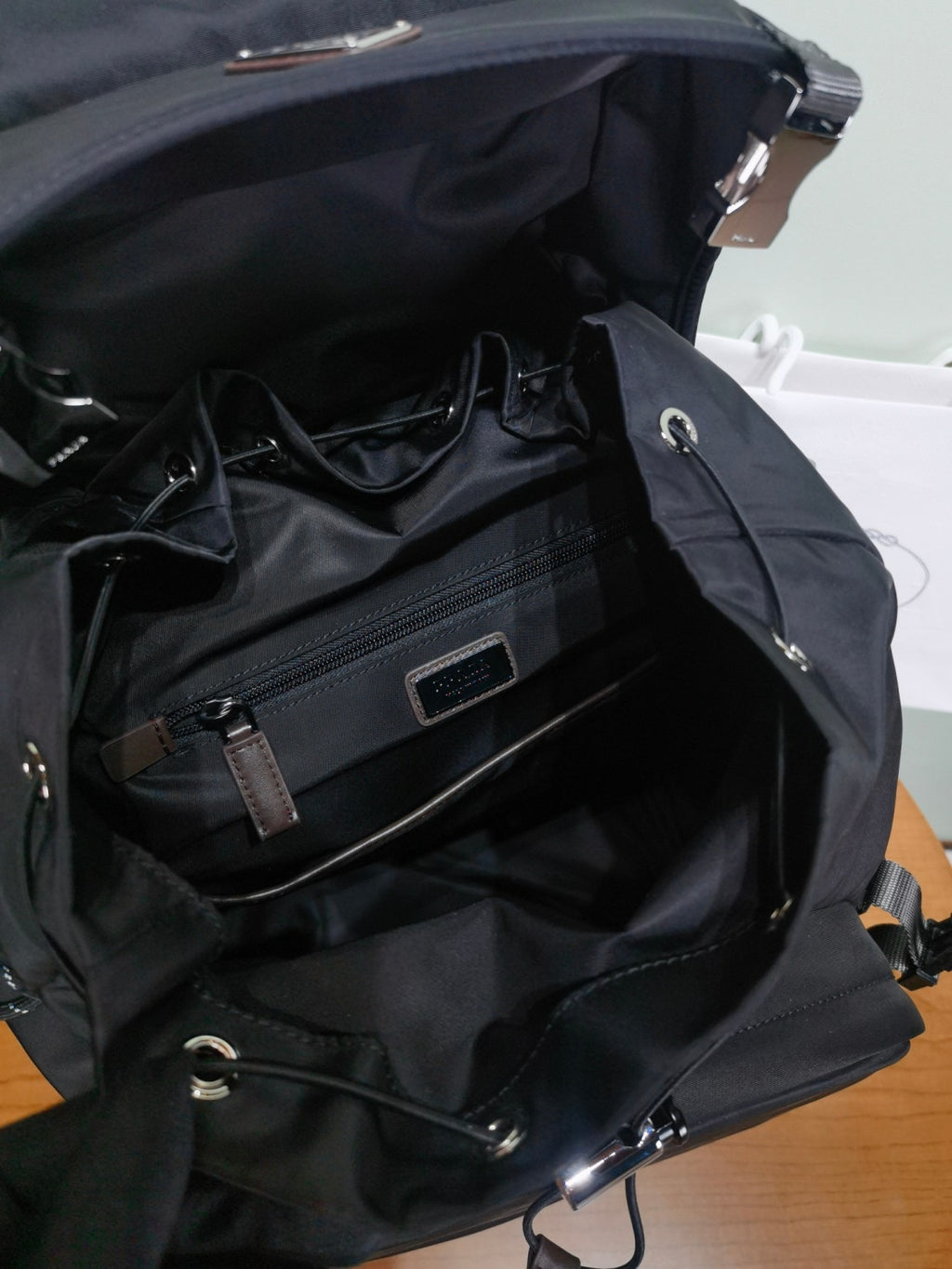 PRADA Prada Speedrock Re-nylon And Leather Backpack #383410