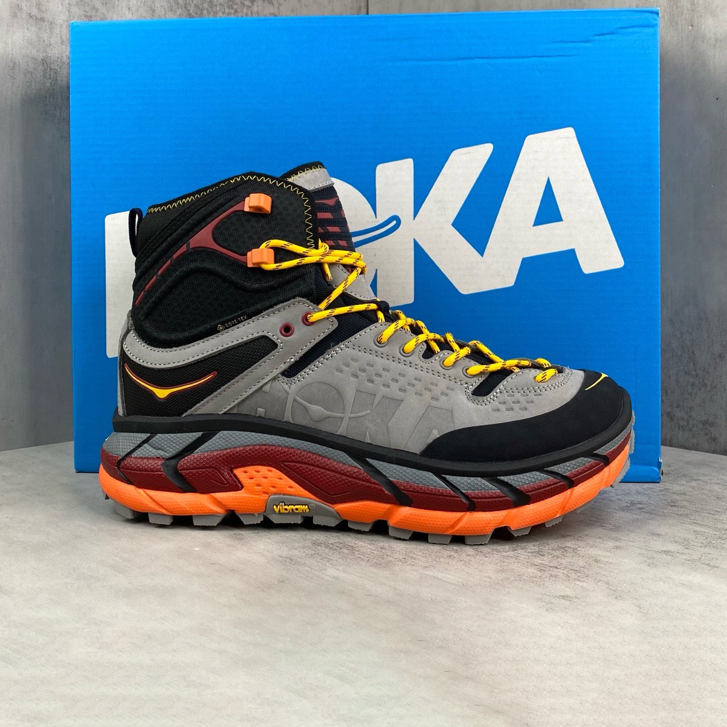 Hoka Men's Spring/Fall Fashion Casual Round Toe Lace Up Slip Resistant Durable Thick Sole High Top Outdoor Sneakers Shoes #79266
