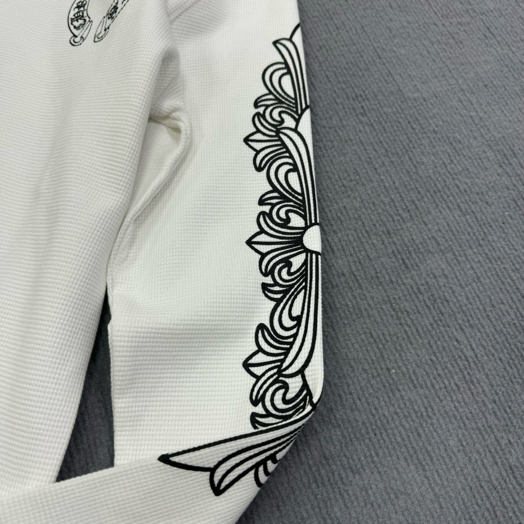 Chrome Hearts Men's Spring/Summer Solid Color Long Sleeve T-Shirt #75819