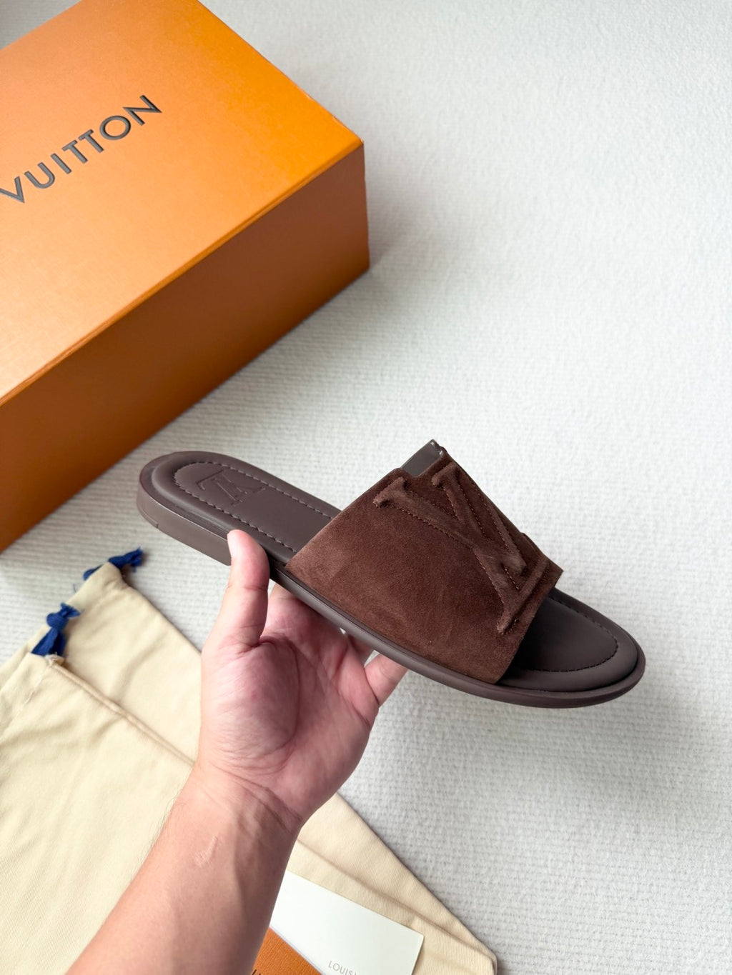 LOUIS VUITTON LV Portofino Mule Men Shoes#379795