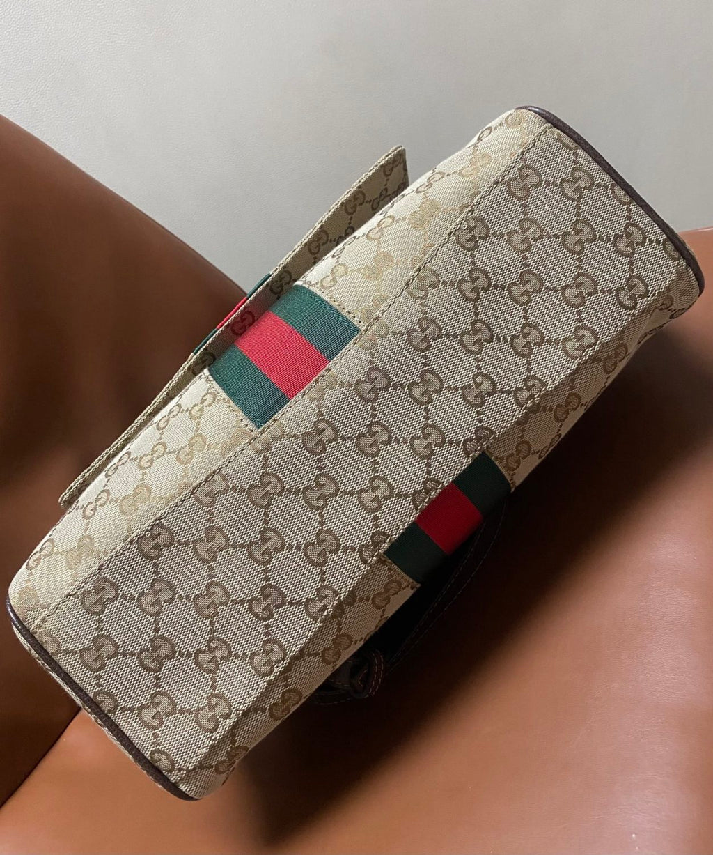 GUCCI Paparazzo Medium Top Handle Bag Leather #383705
