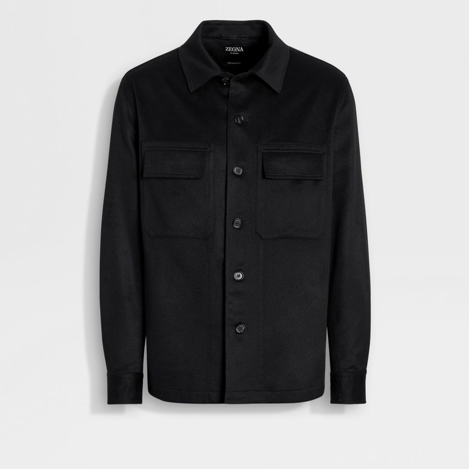 Ermenegildo Zegna Oasi Cashmere Alba Shirt Jacket Men's Luxury Solid Color Temperament Wool Shirt Fashion Casual Lapel Single Breasted Shirt Jacket Ngvp #2493