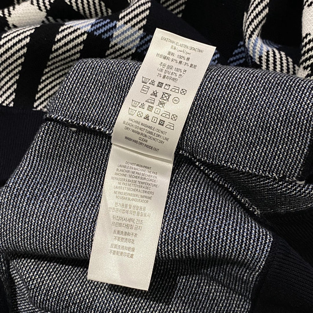 Burberry Check Cotton Jacquard Hoodie Plaid Sweatshirt Pullover #96325