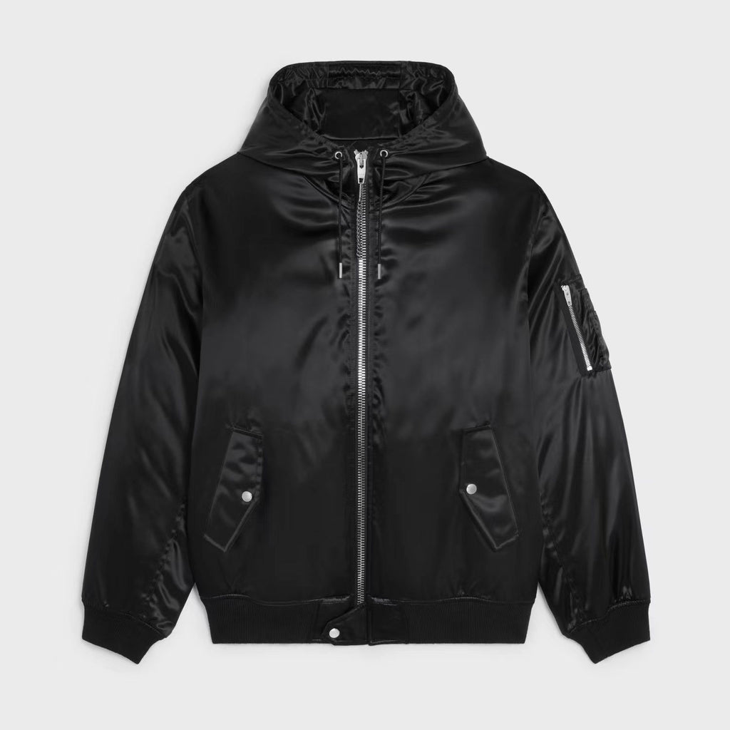 Celine Men's and women's Autumn Winter Hooded Thickened Jacket Cotton  #9482