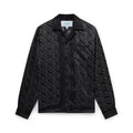 Casablanca Men's Spring And Fall Solid Color Heart Full Print Lapel Long-Sleeved Silk Loose Shirt Casual Elastic Waist Straight Pants Ngvp #8827