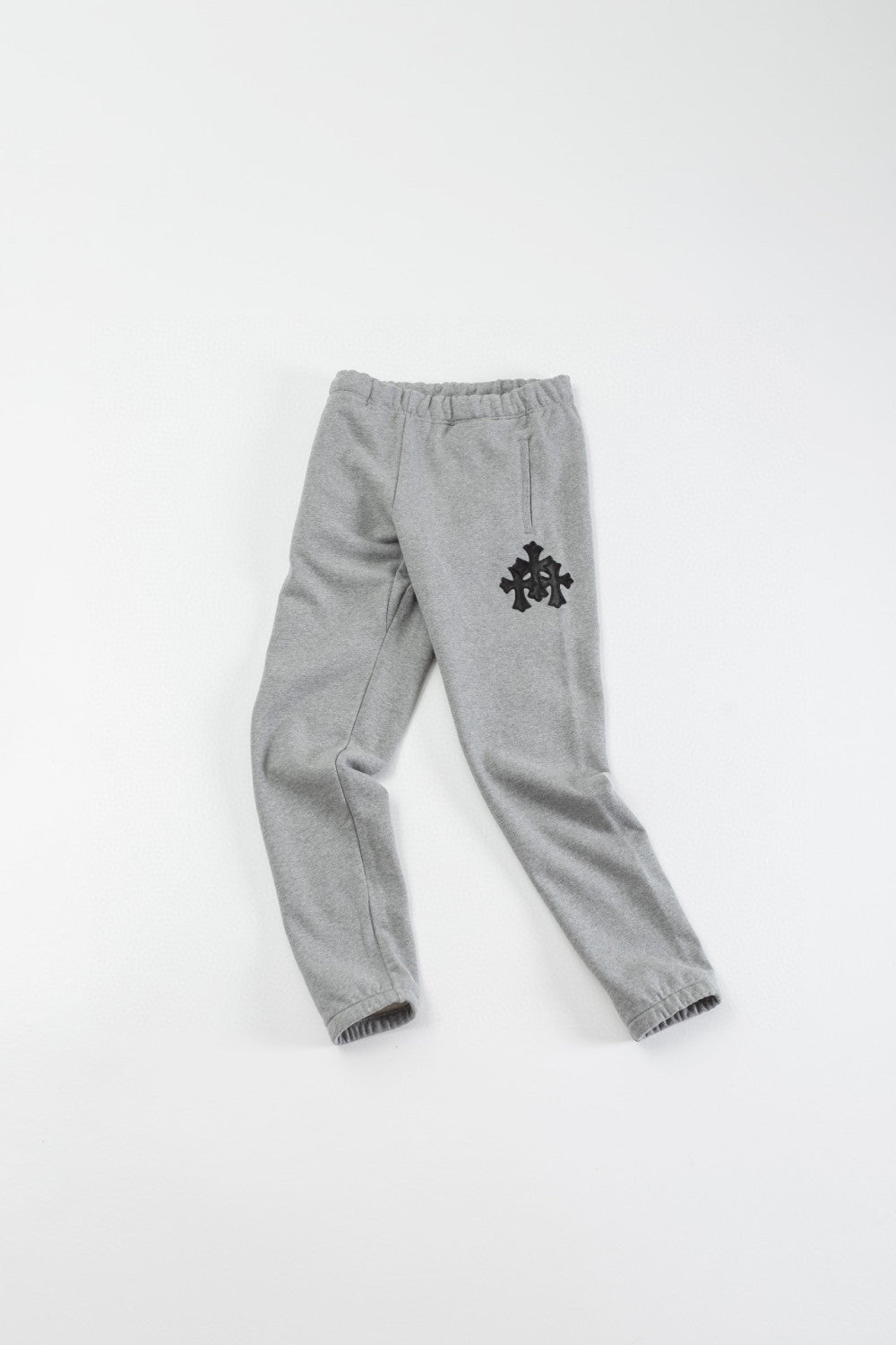 Chrome Hearts Hooded Sweatshirt Pullover Sweatpants Set Suit Grey #96679