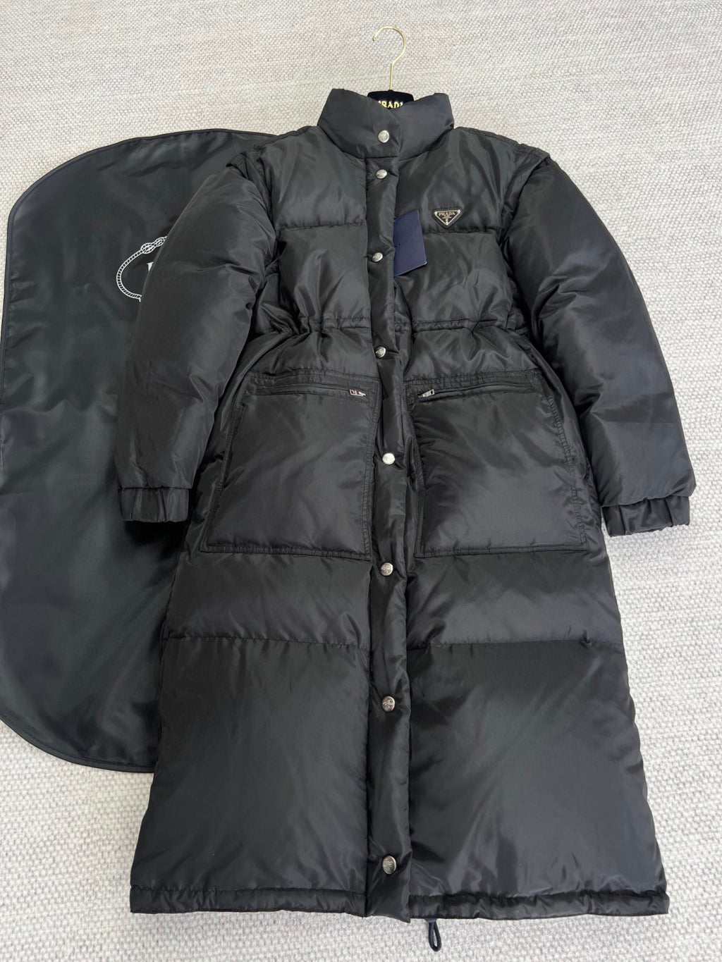 Prada Re-Nylon Long Puffer Down Coat Jacket #96837