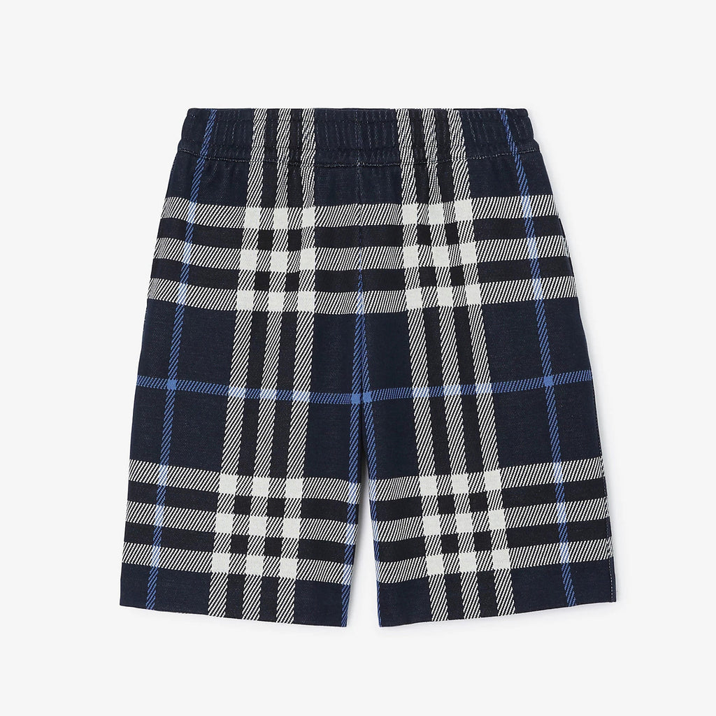 Burberry Men's Summer Colour Block Check Full Print Mid Waist Elasticated Shorts Pants #99537