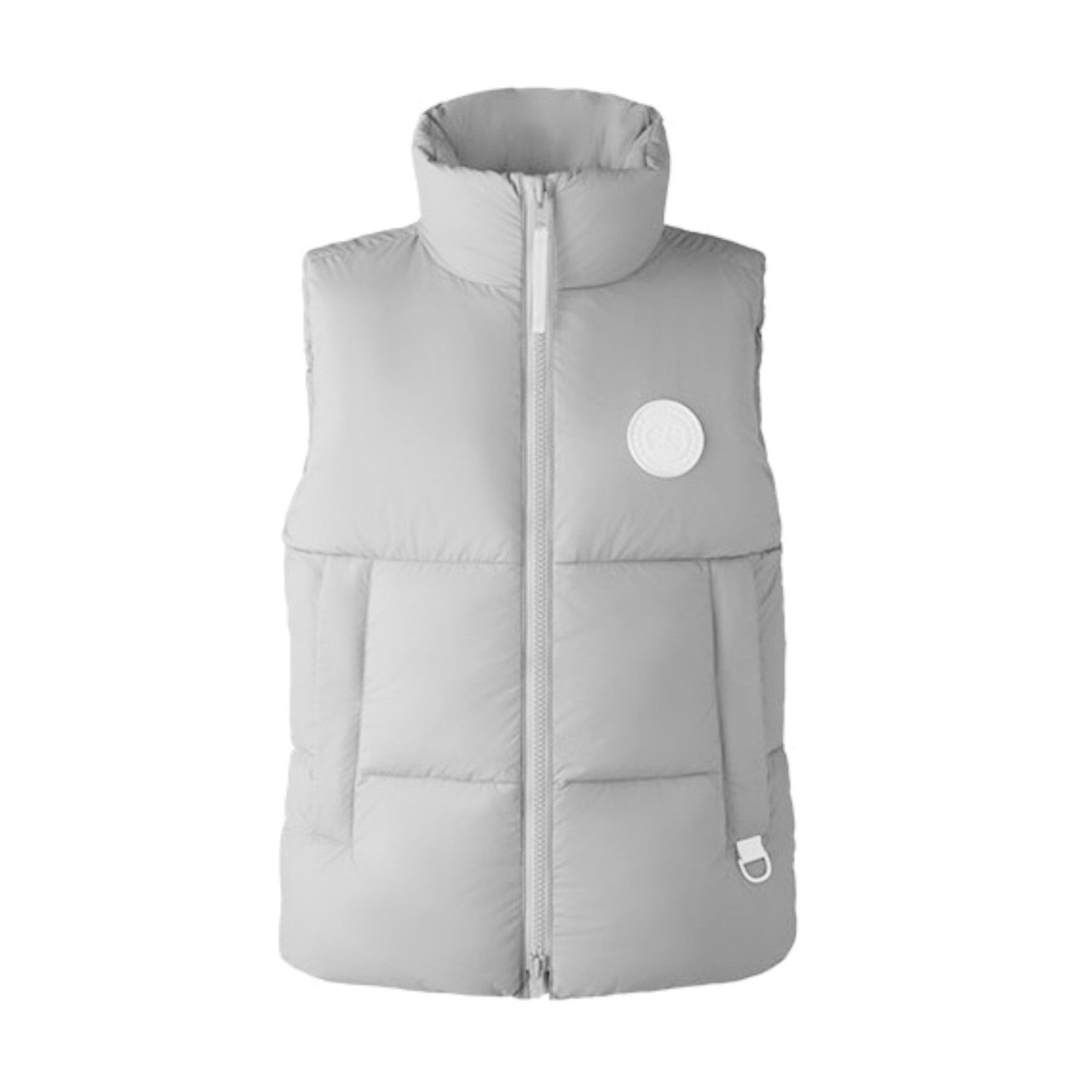 Canada Goose Men's Autumn and Winter Solid Color Logo Label Standing Collar Down Zipper Vest Jacket #73692