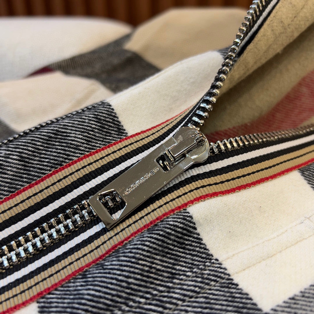 Burberry Men's Check Zip Jacket #96224