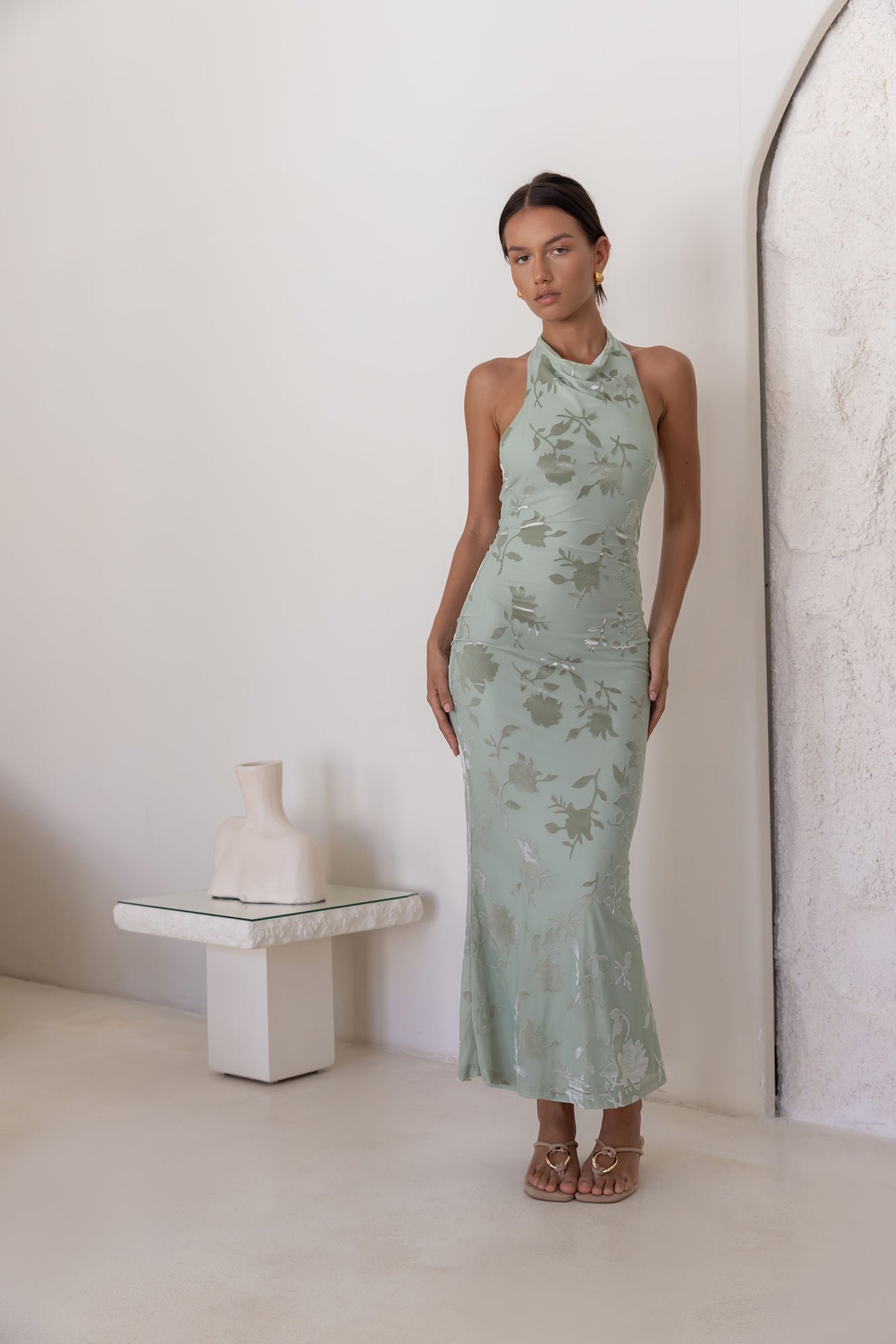 Tropic Whisper Maxi Dress Sage
