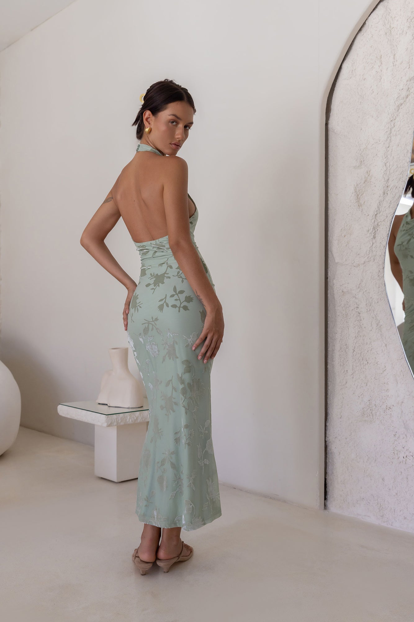 Tropic Whisper Maxi Dress Sage
