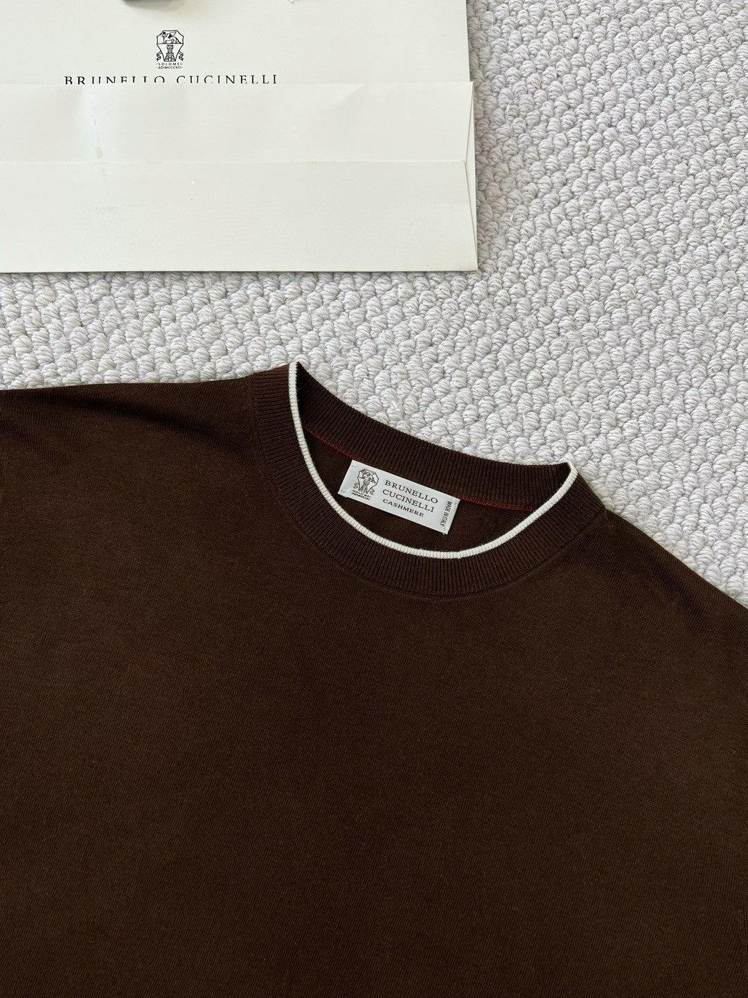 Brunello Cucinelli Men's Summer Solid Color Round Neck Cotton Short Sleeve T-Shirt #76658