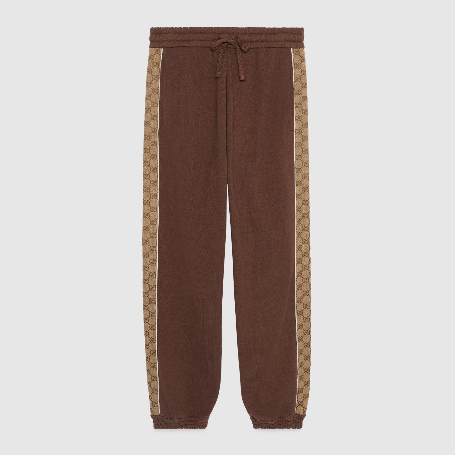 Gucci Men's Fall And Winter Logo Print Splicing Casual Cotton Round Neck Long Sleeved Sweater Drawstring Tie Drawstring Knit Sweatpants Pants Suit Set #72831