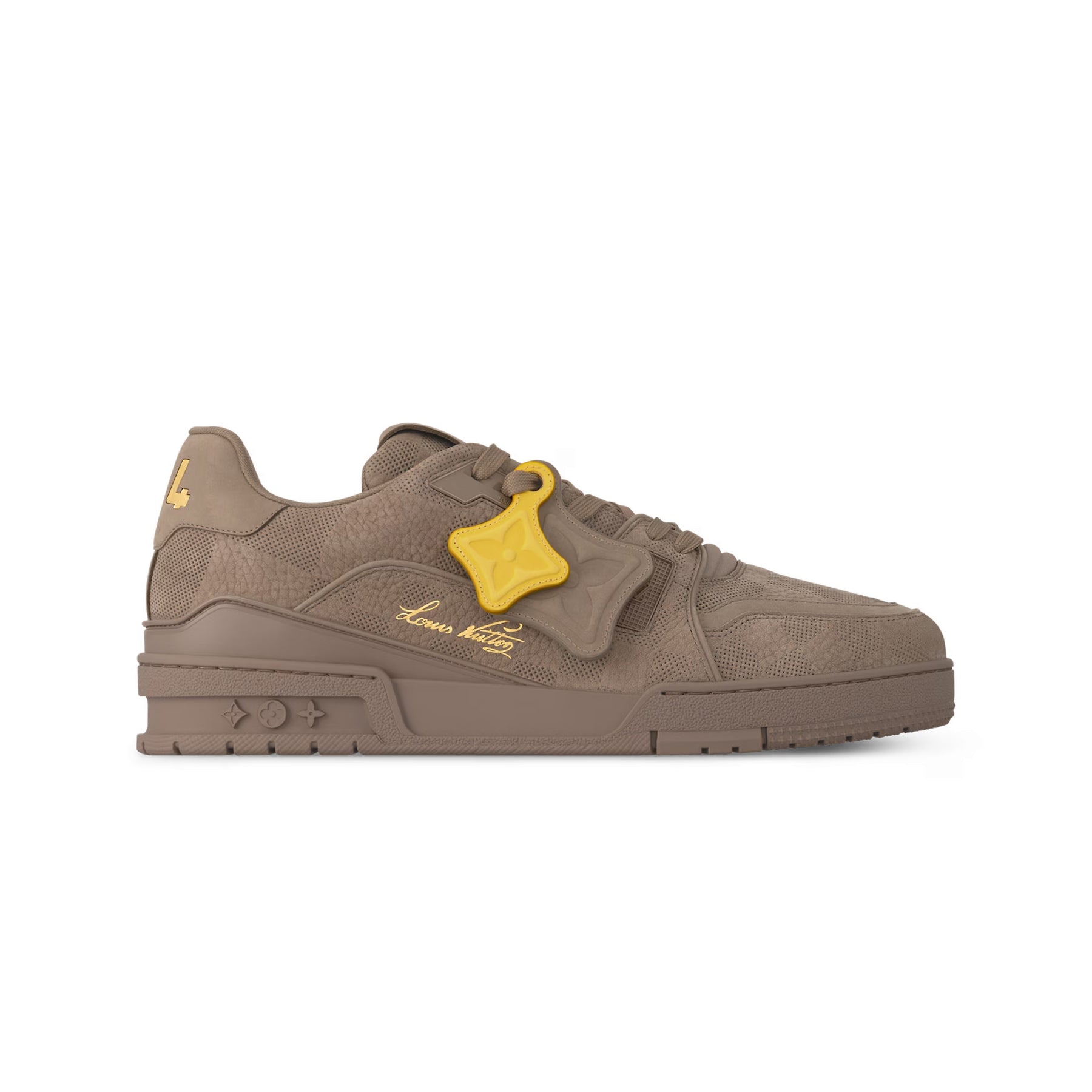 Louis Vuitton LV Trainer Men's Four Seasons Solid Color Cowhide Low-top Lace-up Flat Casual Shoes #76661