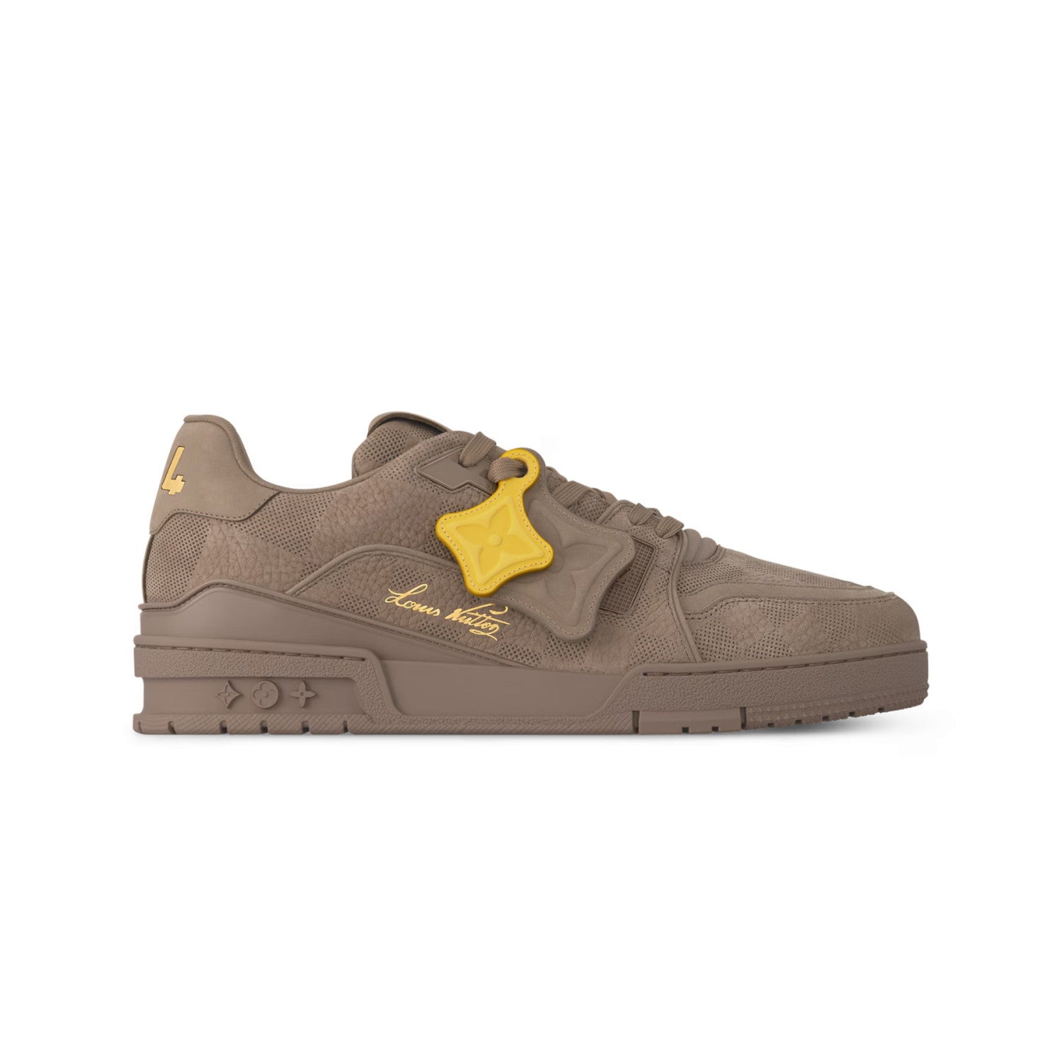Louis Vuitton LV Trainer Men's Four Seasons Solid Color Cowhide Low-top Lace-up Flat Casual Shoes #76661