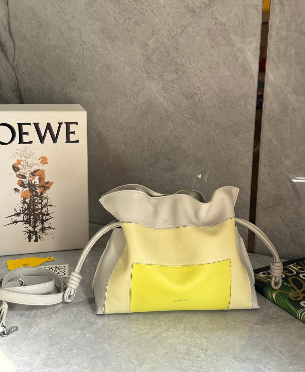 Loewe Medium Napa Leather Flamenco Clutch Loewe X Josef And Anni Albers Collection Fashion-forward Soft-leather Crossbody Bag Lady #195465