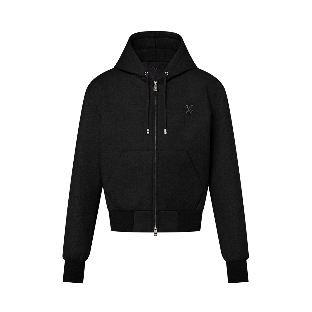 Louis Vuitton Tailored Technical Wool Hooded Blouson #334039