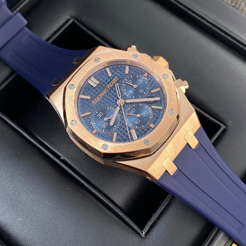 Audemars Piguet ROYAL OAK Men's Automatic Movement Watch With 50-meter Water Resistance And Leather Strap 41mm Watch #77941