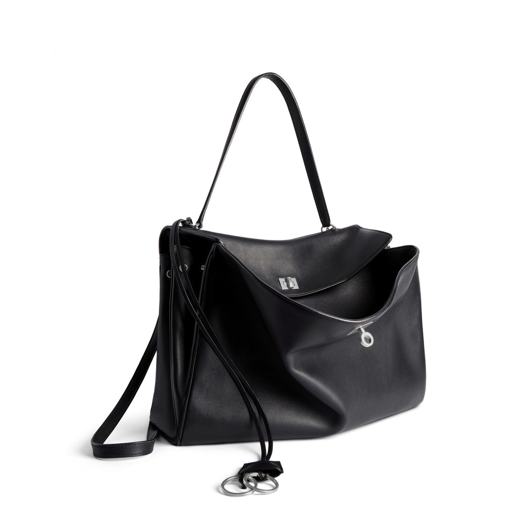 Balenciaga Rodeo Large Handbag Women's Men's Solid Fashion Leather Contour Gold Silver Metal Accessories Bags 7897442AA4V2621 Ngvp #1584