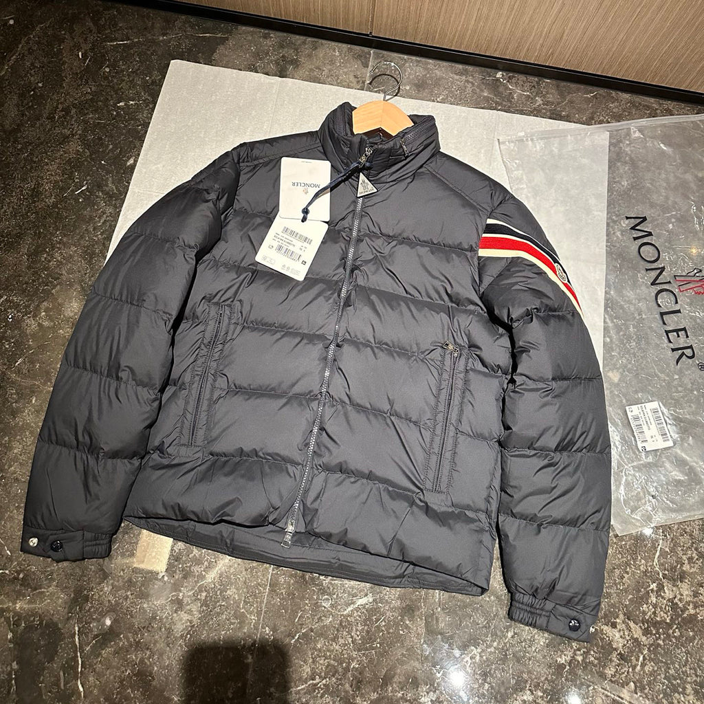 Moncler Men's Winter Fashion Casual High Neck Double Zip Goose Down Nylon Fabric Cotton Jacket Down Outerwear Jacket #79539