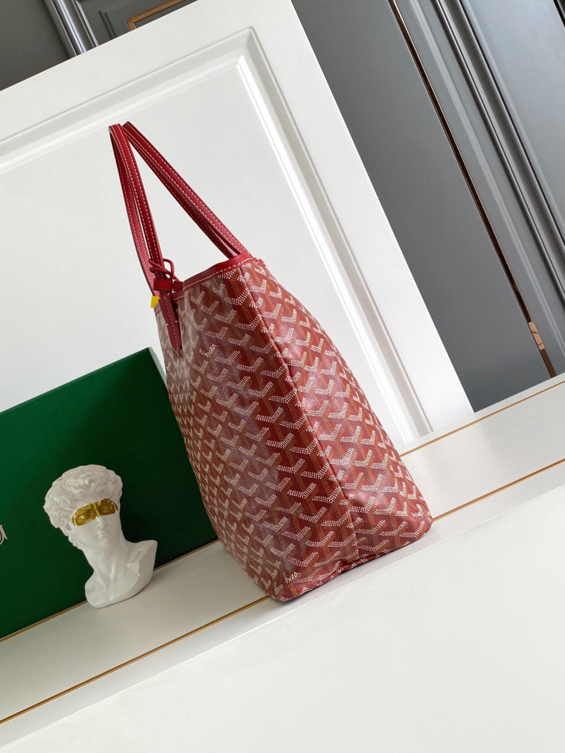 GOYARD Men's Women Saint Louis Handbag Y Full Print Casual Mother Bag Leather Shoulder Bag Tote Bags #77386