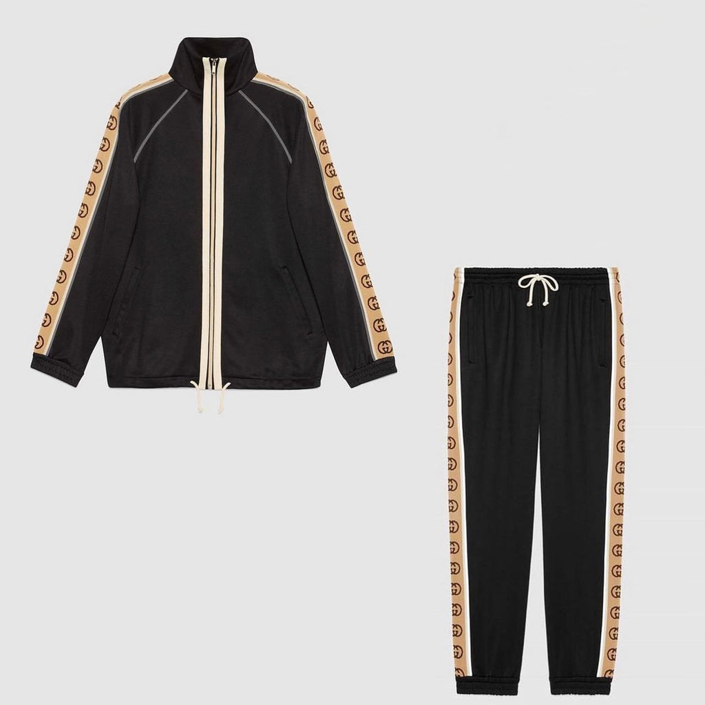GUCCI Classic LOGO Pattern Casual Pants Jacket Suit #6796
