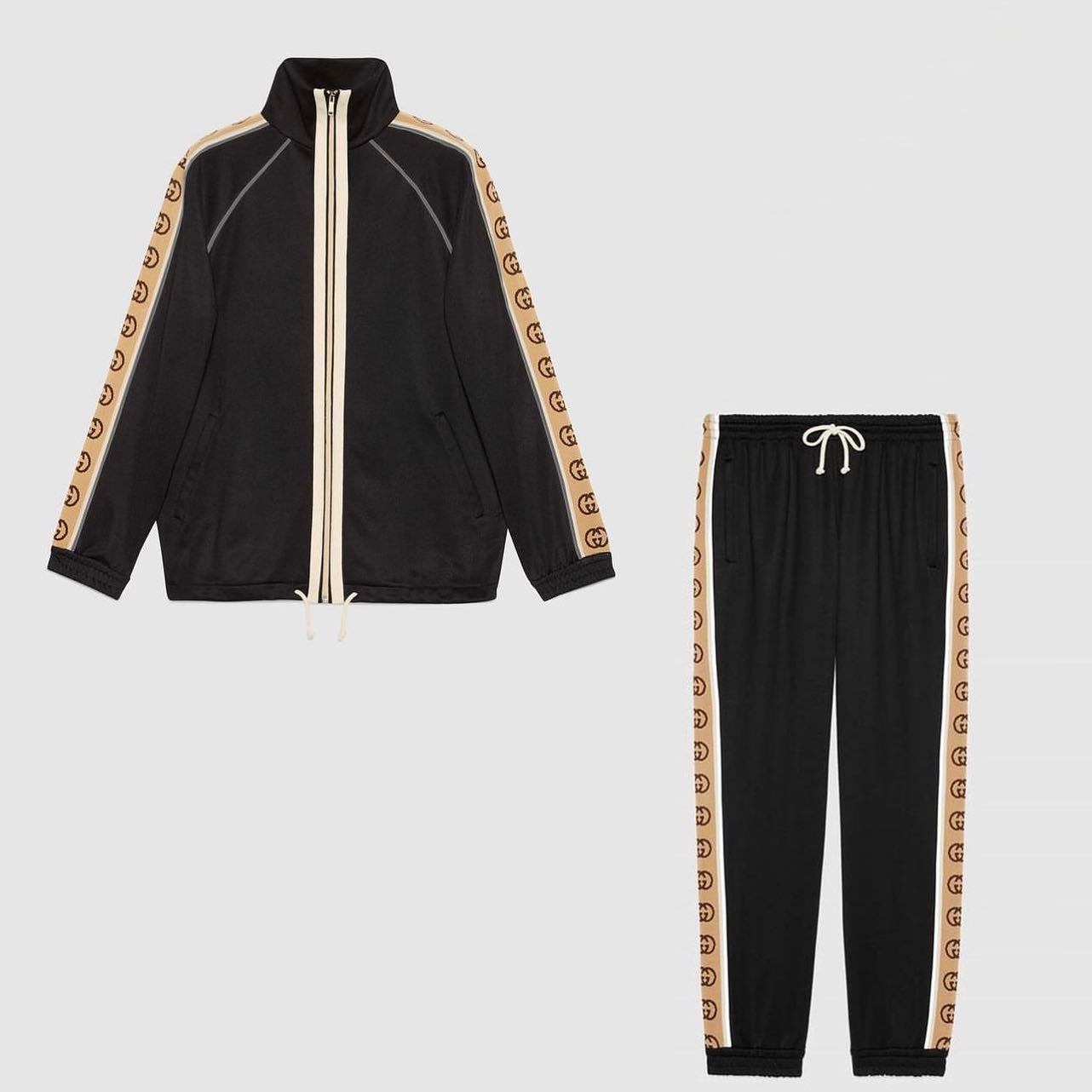 GUCCI Classic LOGO Pattern Casual Pants Jacket Suit #6796