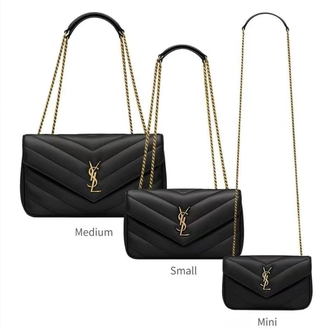 Saint Laurent LOULOU Mini Small Medium Sheepskin Handbag Shoulder Bag Crossbody Bag #332857