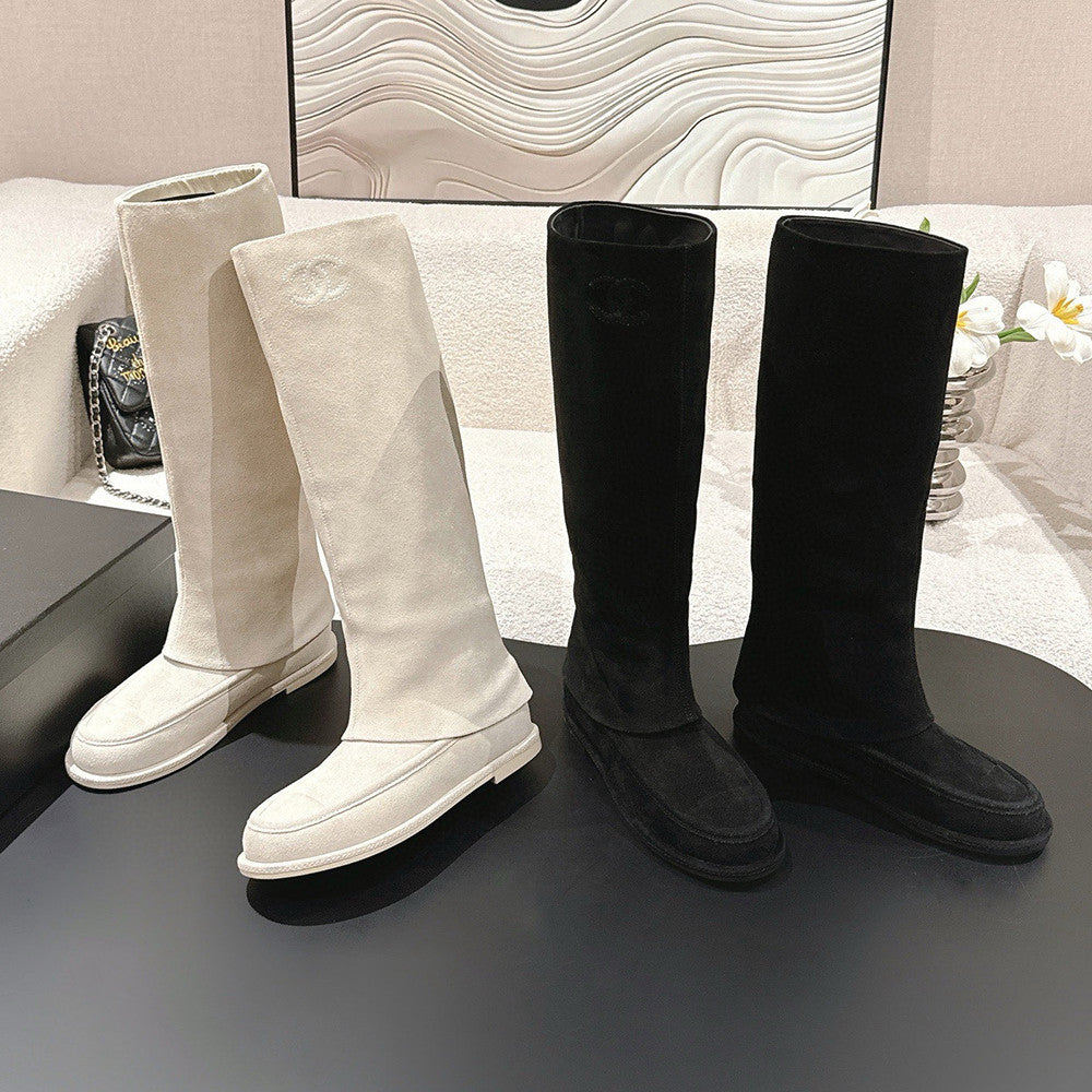 Chanel Women's Suede Boots #335027