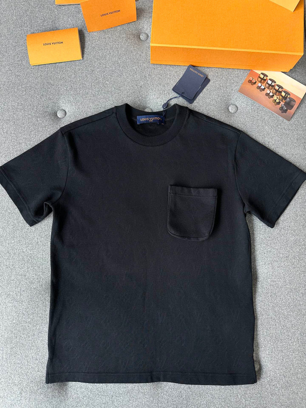 Louis Vuitton Cotton Pocket Short Sleeve T-Shirt #96181
