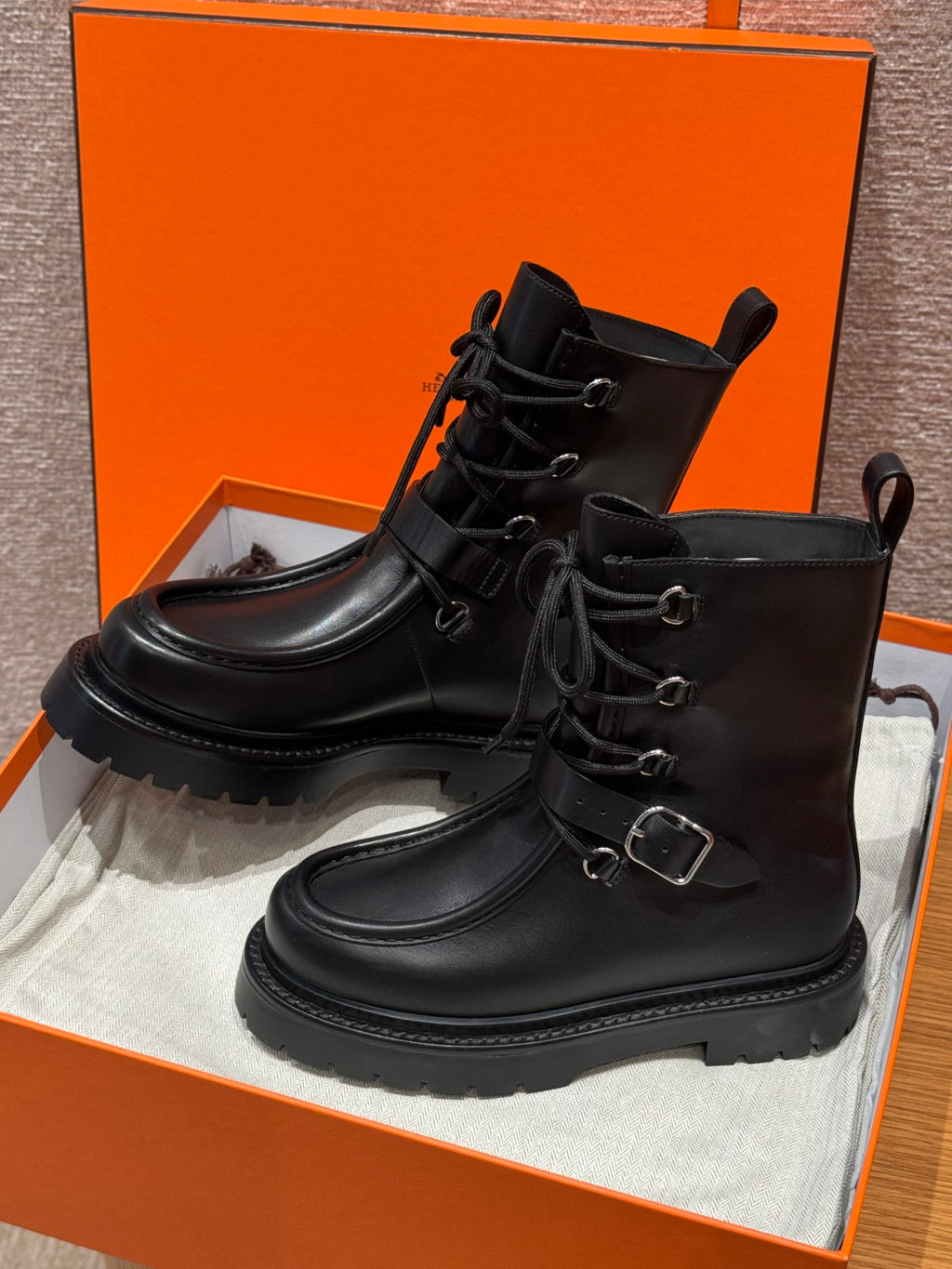 Hermès Women's Land ankle boot Black #330321