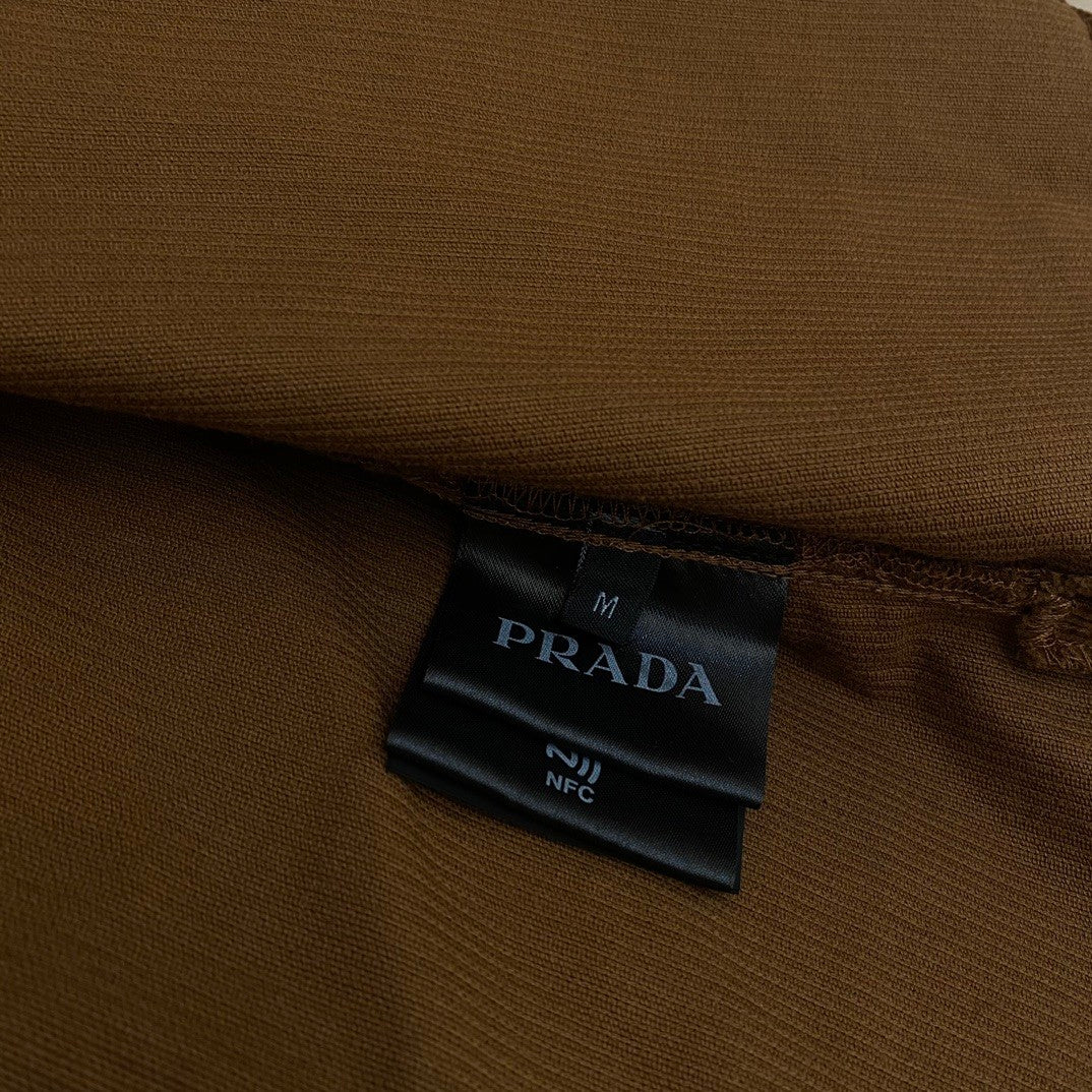 Prada Men's Spring and Autumn Solid Color Corduroy Single Breasted Lapel Long Sleeve Jacket Pants Set Suit #72275