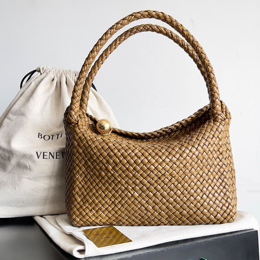 Bottega Veneta Tosca Shoulder Bag Intreccio-woven Leather Shoulder Bag Men's And Women's Sculptural Spherical Details A Classic Clutch Bags 716974V2EZ01019 #195277