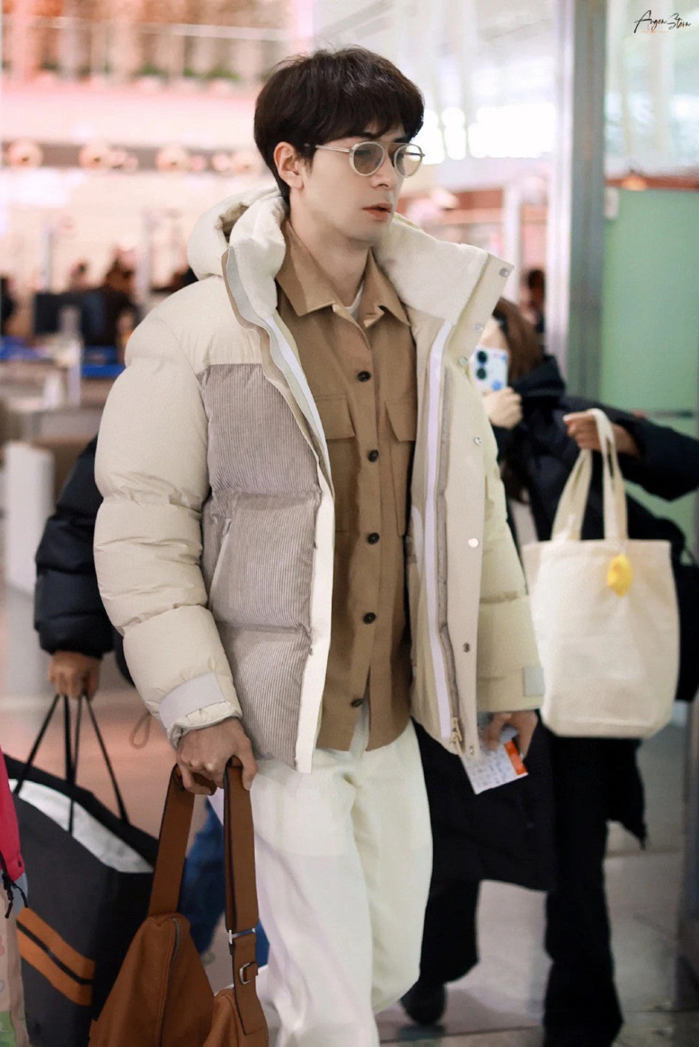 Ermenegildo Zegna Men's Fall And Winter Color Blocking Down Jacket 90 White Duck Down Warm Loose Hooded Zipper Thick Jacket  Ngvp #2423