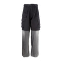 Balenciaga Men's Spring And Autumn Black Multi-Pocket Cotton Loose Work Pants Casual Spliced Denim Pants Ngvp #9165