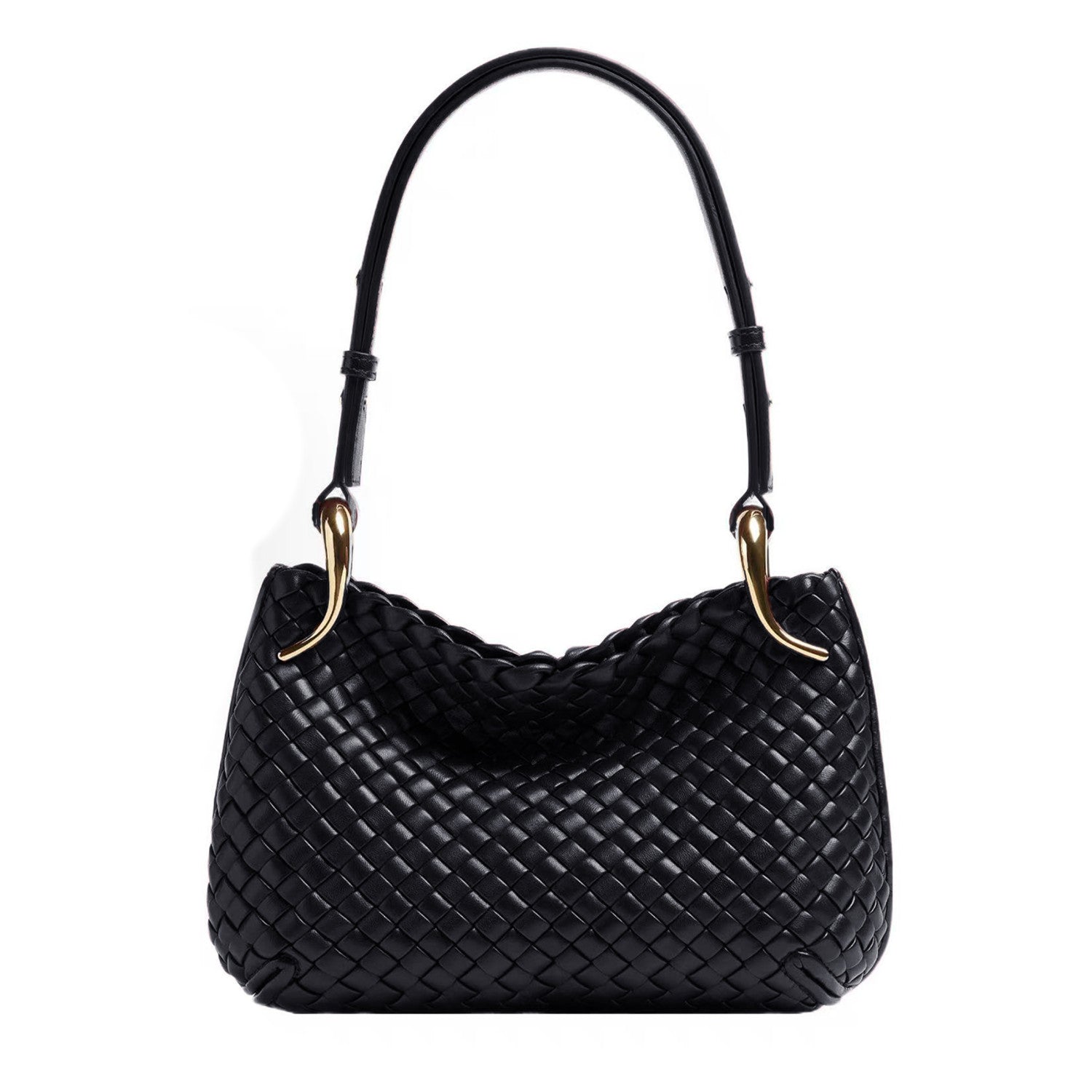 Bottega Veneta  clicker Metallic Finish Intreccio Woven Magnetic Clasp Tote Shoulder Bag Women's Luxury Elegant Bags 730968V01D12250 Ngvp #1985