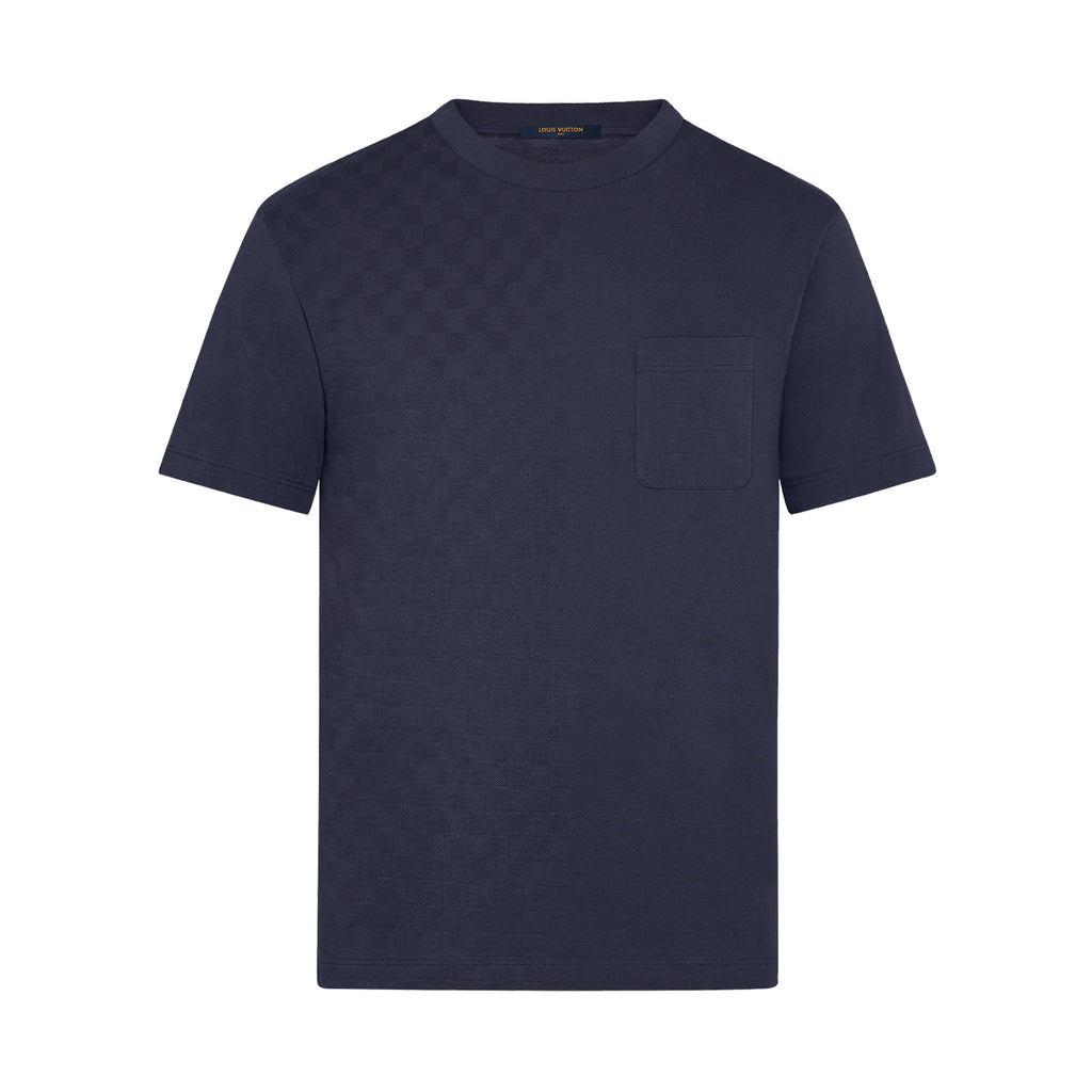 Louis Vuitton Men's Summer Solid Colour Round Neck Chest Strap Cotton Short Sleeve T-Shirt #97859