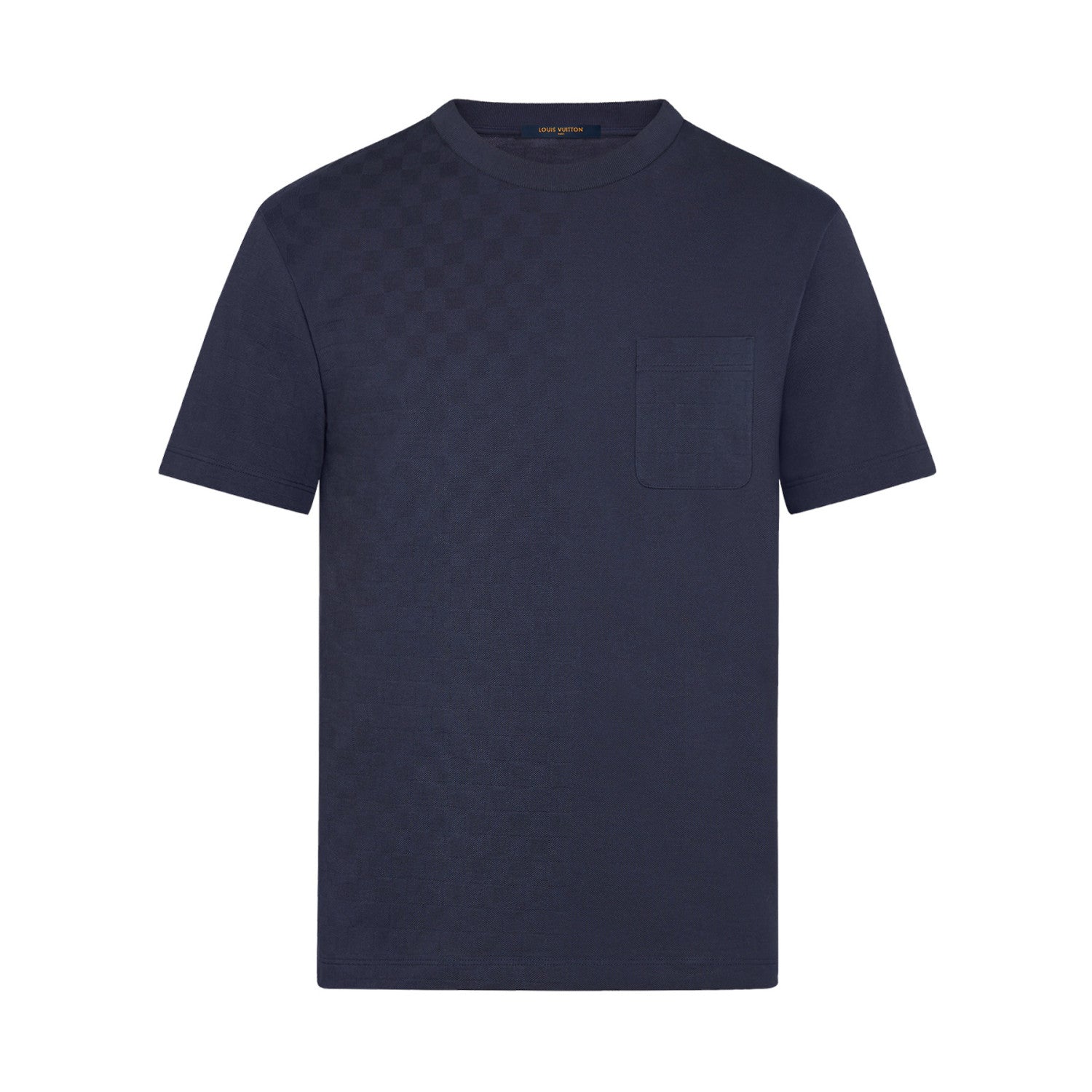 Louis Vuitton Men's Summer Solid Colour Round Neck Chest Strap Cotton Short Sleeve T-Shirt #97859