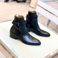 SAINT LAURENT Men's Fall/Winter Casual Round Toe Slip On Leather Low Top Ankle Boots #78867