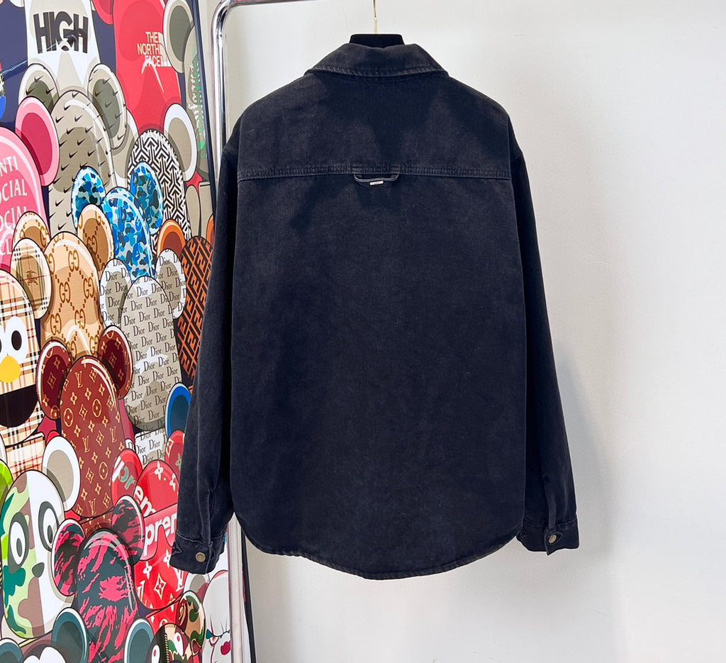 Louis Vuitton Denim Buckle Up Jacket And Pants Set #22157