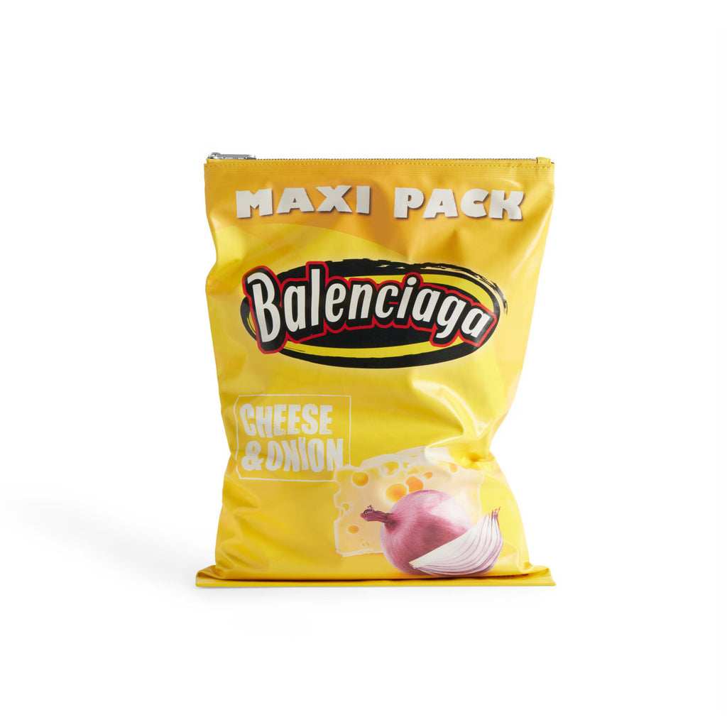 Chips Balenciaga Solid Colour Cowhide Chips Zip Clutch Bag Bags #76784